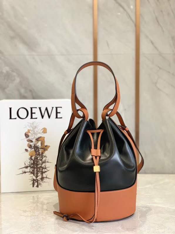 Loewe Balloon Bag Black Tan - Kaialux