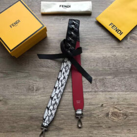 Fendi Ribbon And Python Strap Bag