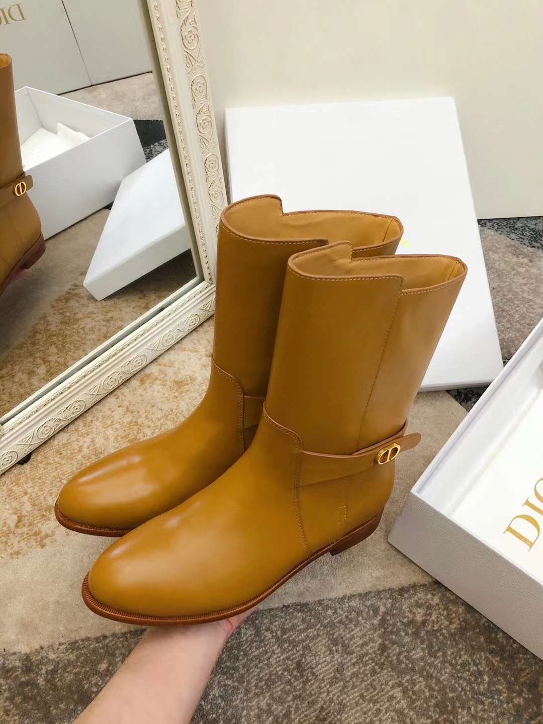 Dior Empreinte Heeled Ankle Boot