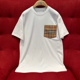 Burberry Check Pocket Oversized T-Shirt