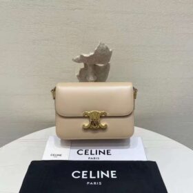 Celine Teen Triomphe Bag In Shiny Calfskin