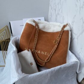 Chanel 22 Small Handbag Shearling